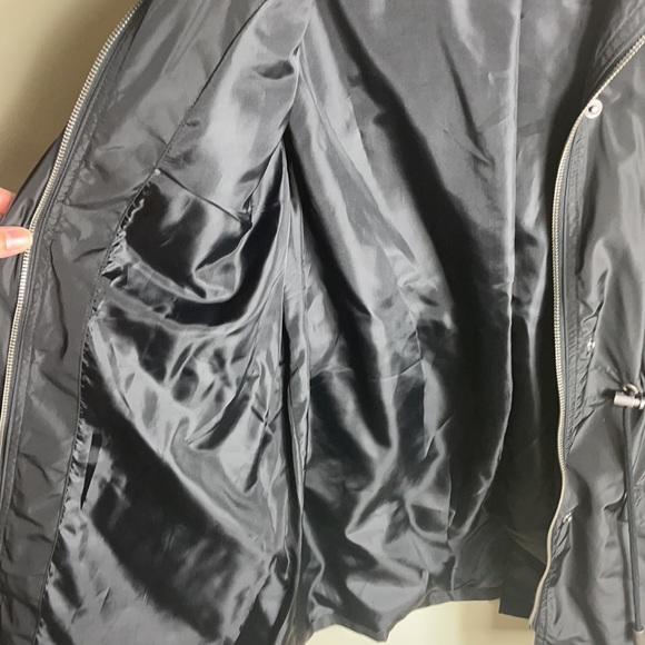 Target Merona Water Resistant Hooded Black Raincoat - Picture 4 of 6